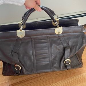 Goldpfeil genuine leather satchel